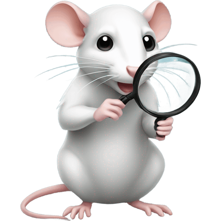 Rat with Magnifier emoji