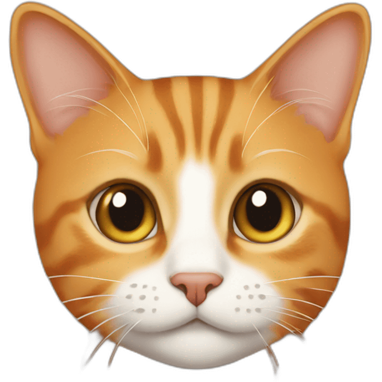 Shorthaired, orange, tabby cat emoji