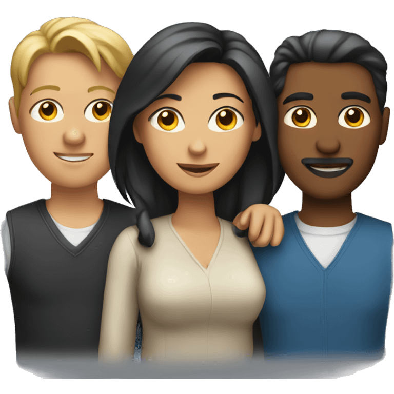 Two women and two men  emoji