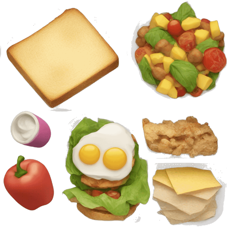 lunch for whole family  emoji