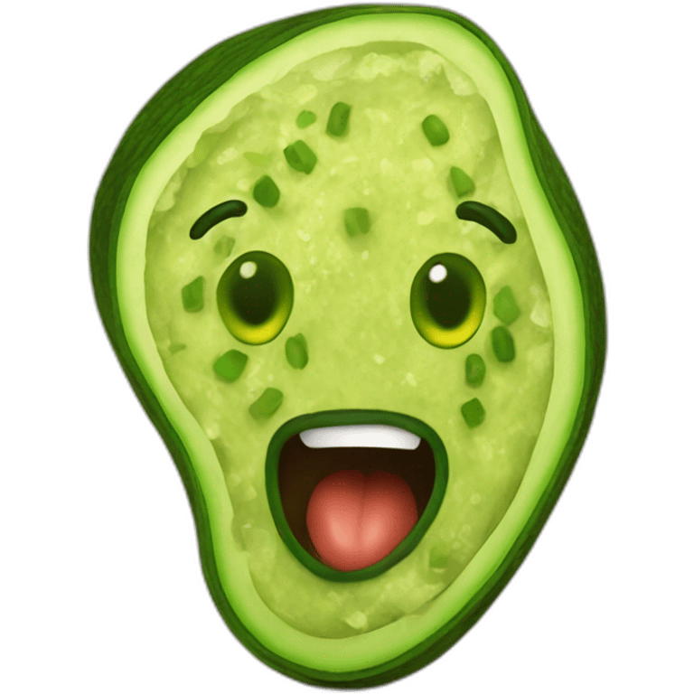 Crazy guacamole emoji