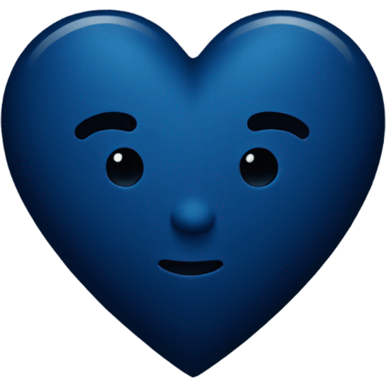 Dark blue heart emoji