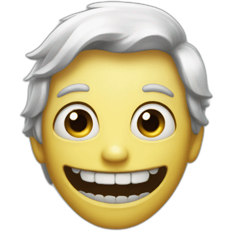 creepy haunting smile emoji