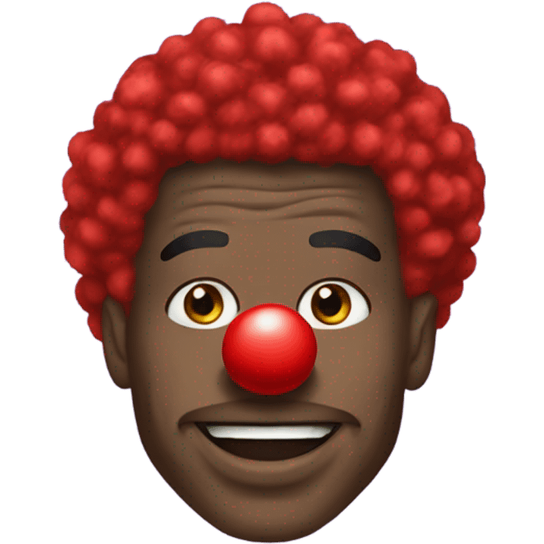 Lamar Jackson with a clown nose emoji