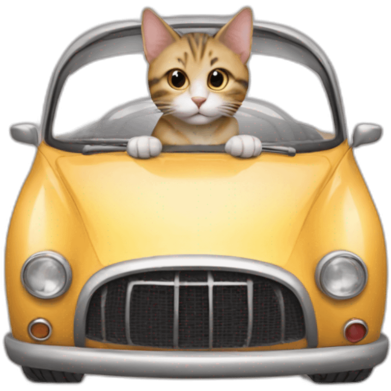 Cat with car  emoji