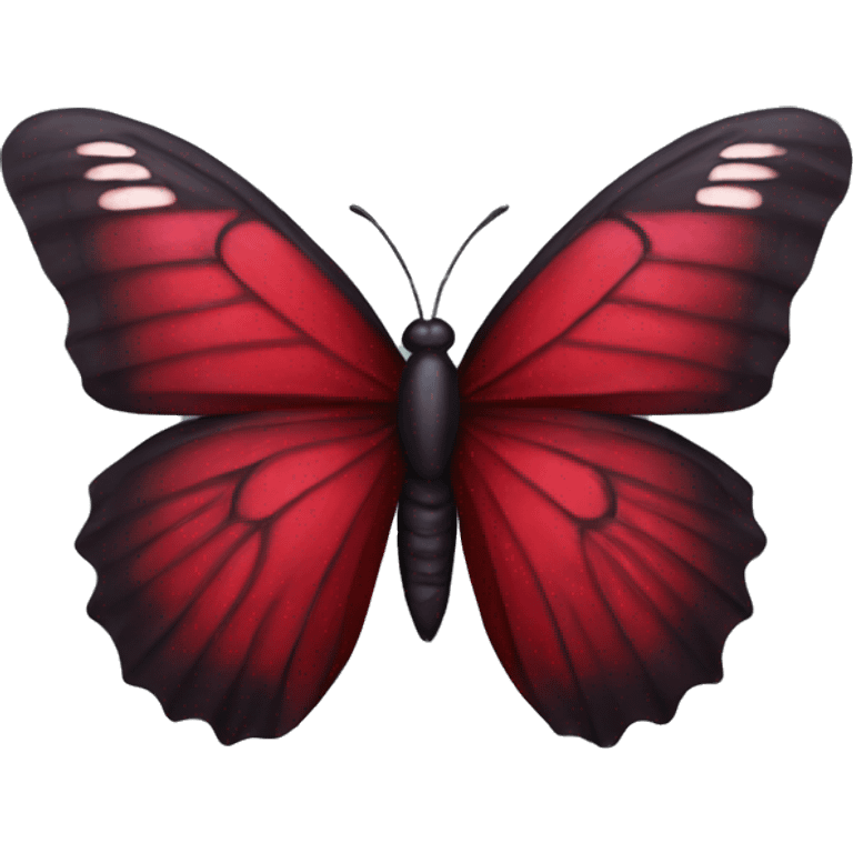 Dark red butterfly  emoji