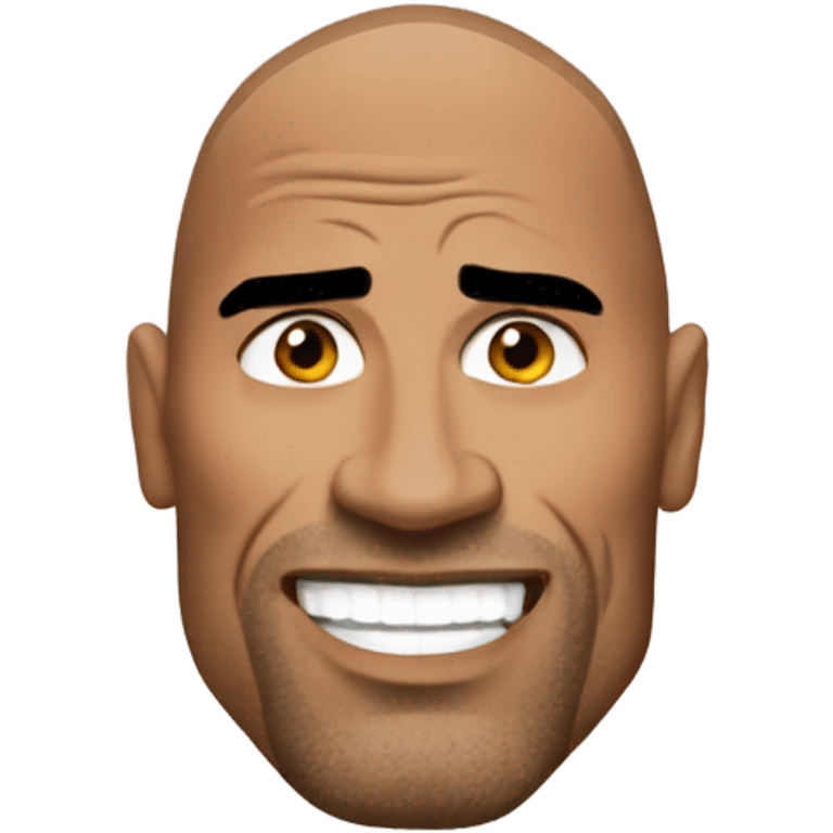 the rock, wwe emoji