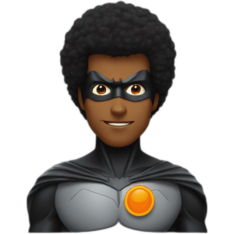 Batman avec une afro orange emoji