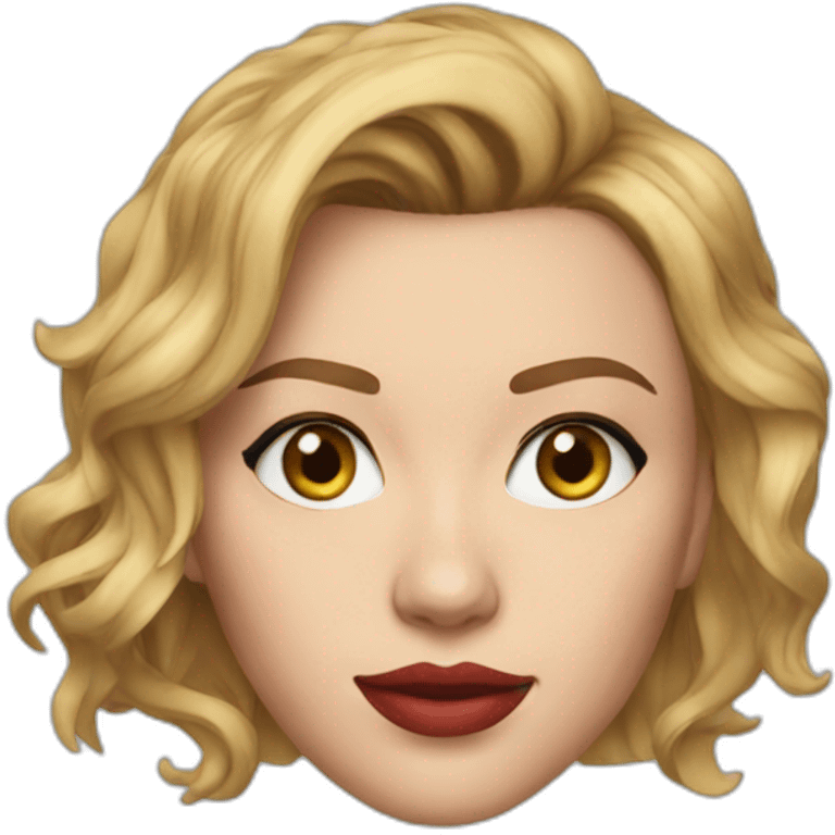 realistic scarlett johansson emoji