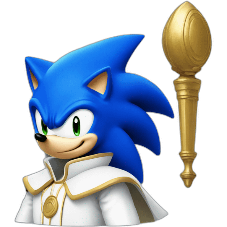 Sonic the hedgehog blue pope emoji