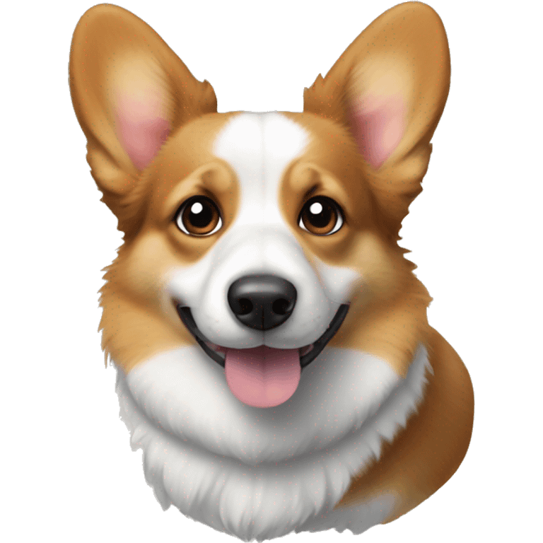 Corgi tricolor fluffy emoji