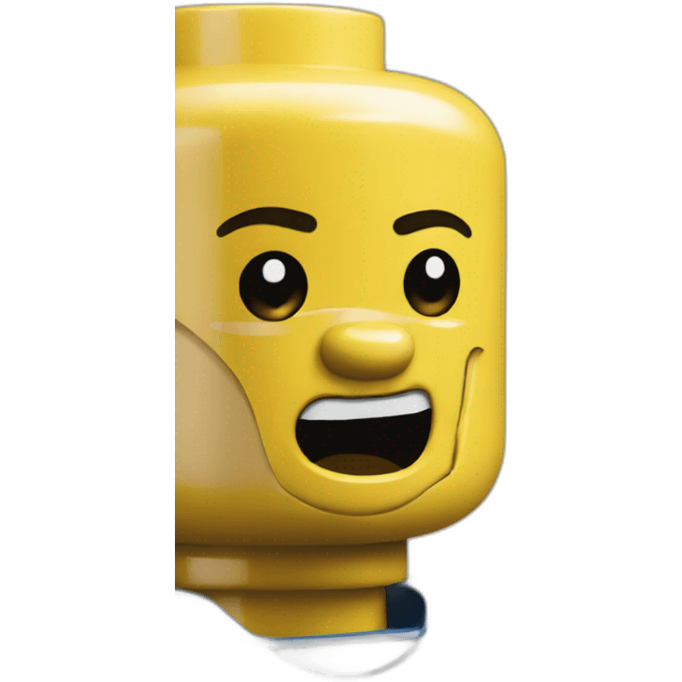 crying lego man emoji