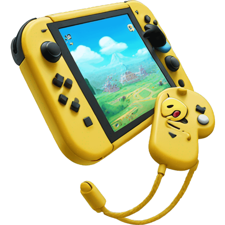 Nintendo switch lite with color emoji  emoji