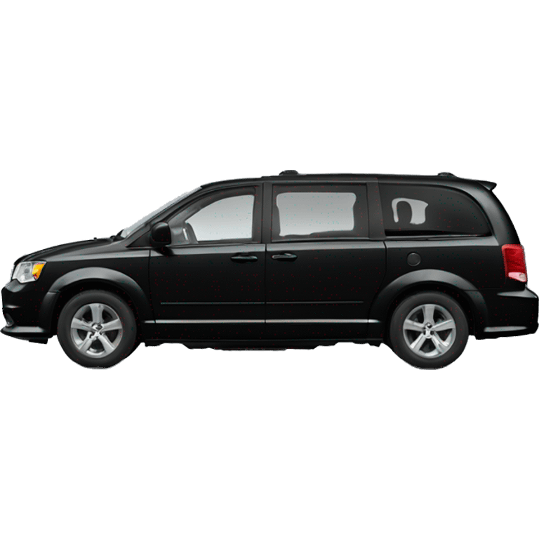 Dodge grand caravan black car emoji