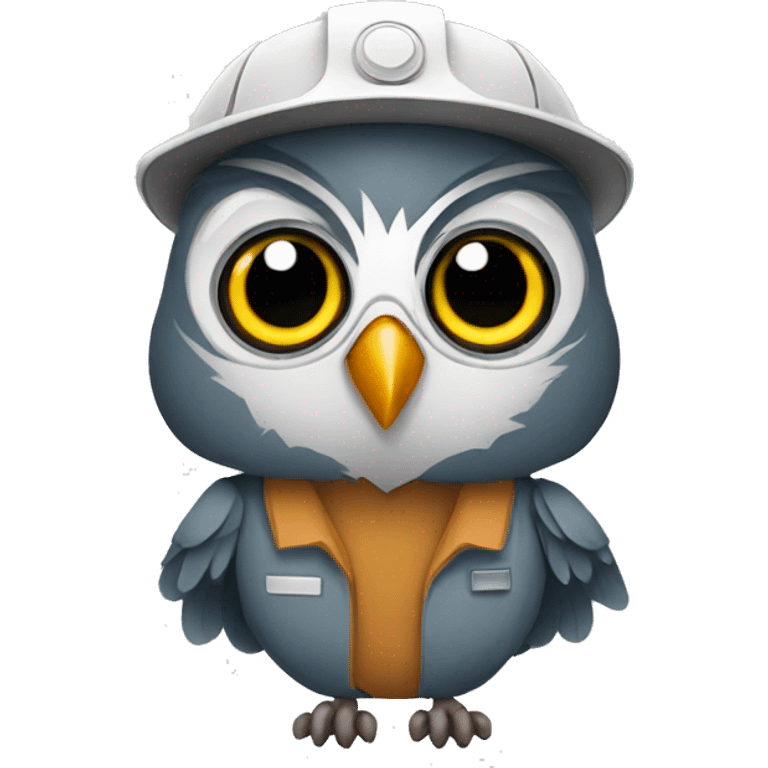 Worker owl emoji