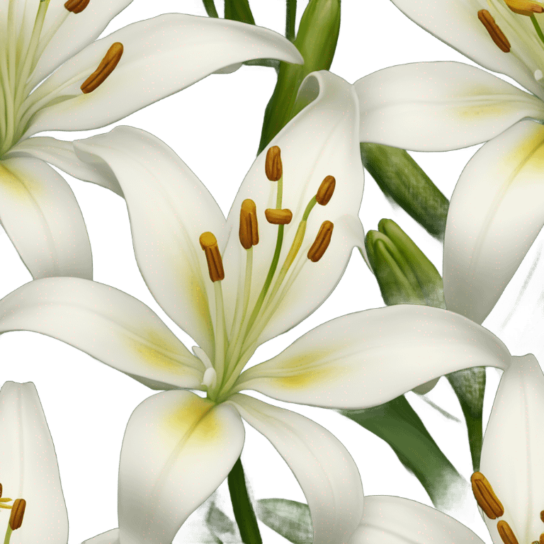 White lily emoji