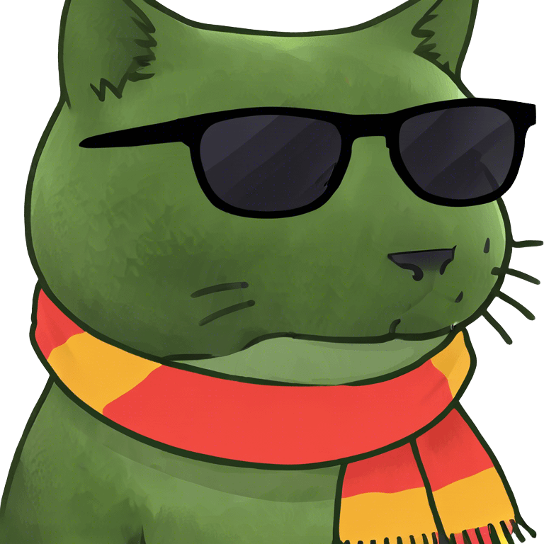 Cat with sunglasses emoji