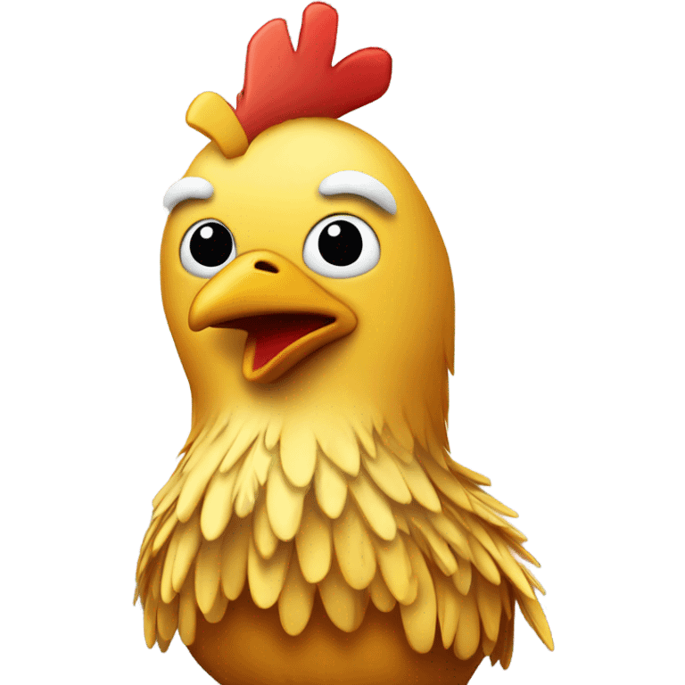 Chicken person  emoji