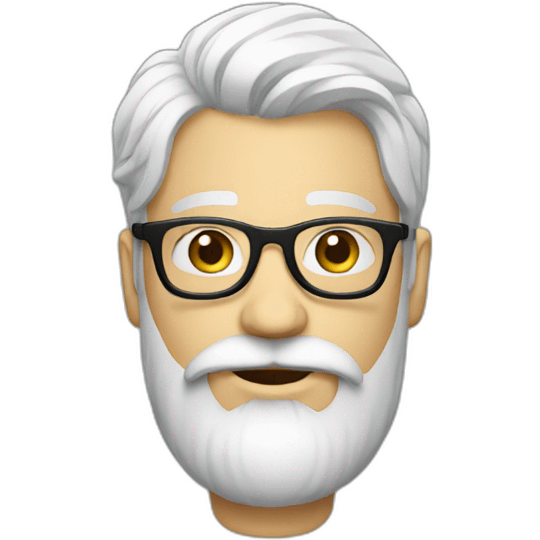 White Hipster emoji