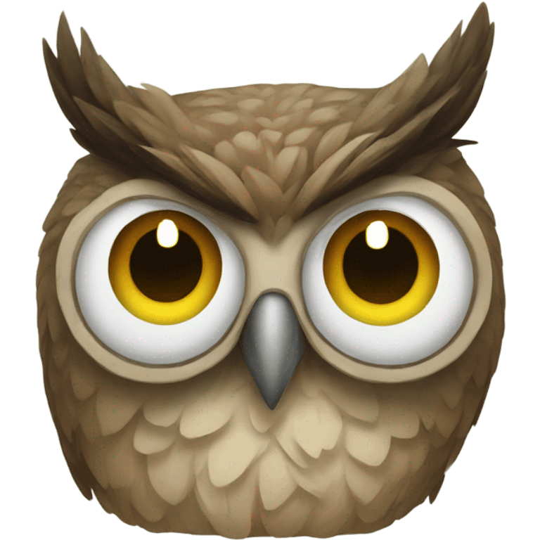 Stoned owl emoji