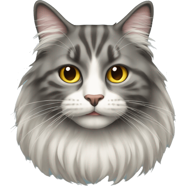 long haired cat emoji