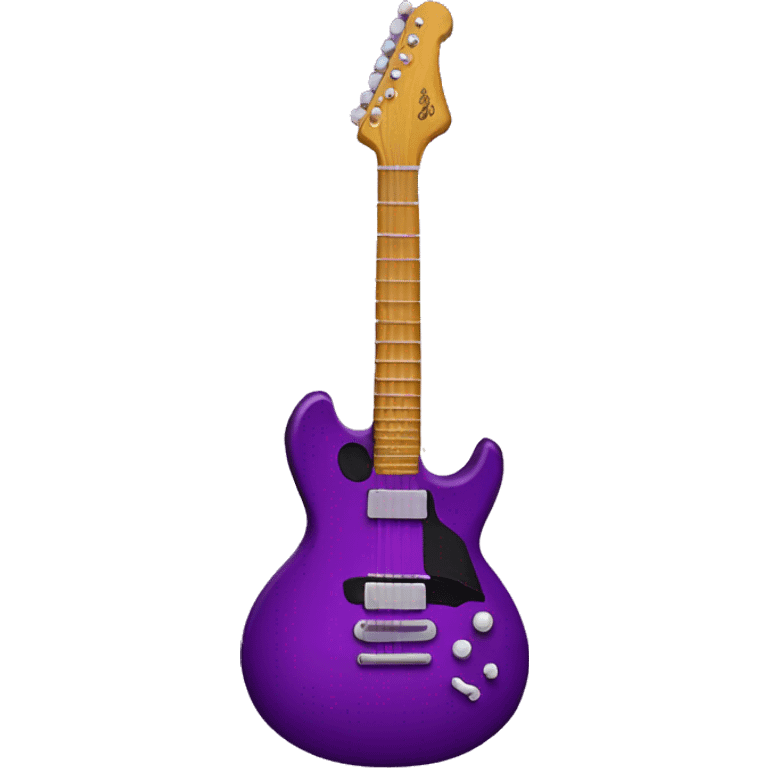 purple guitar with lightning bolts emoji