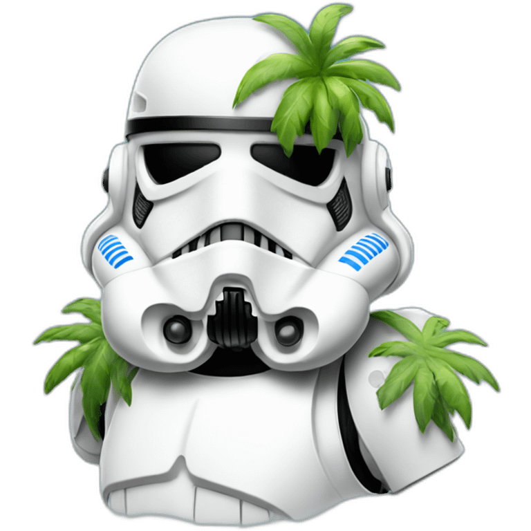 Tropical dancing storm trooper emoji