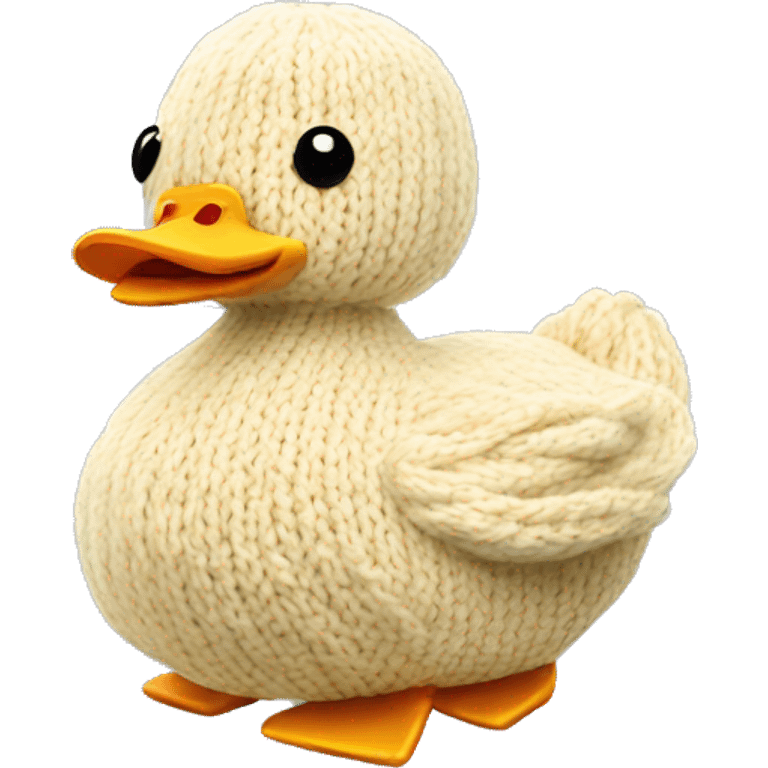 Knitted duck emoji