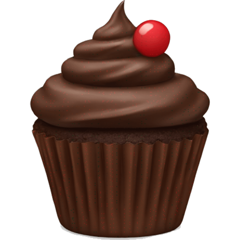 chocolate cupcake emoji