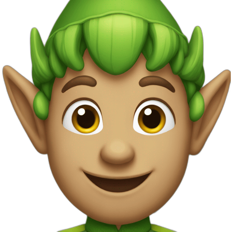 happy elf emoji