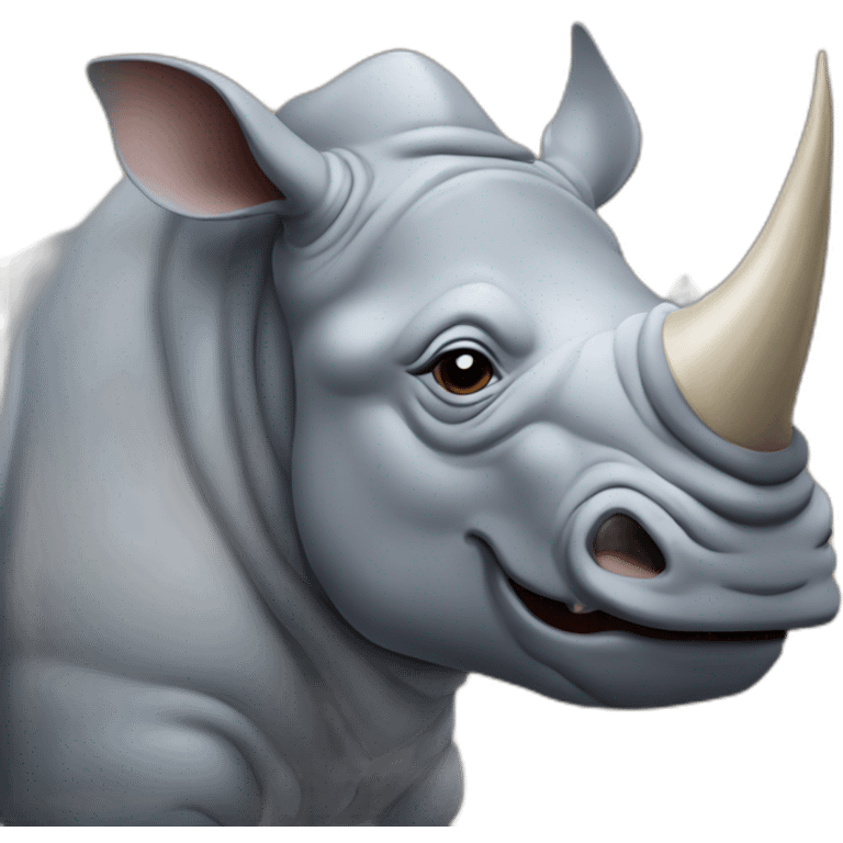 Leonardo Cicaprio as a rhino emoji