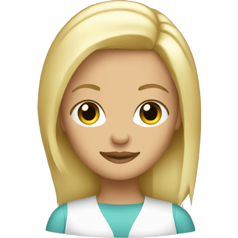 Blonde hair stylist  emoji