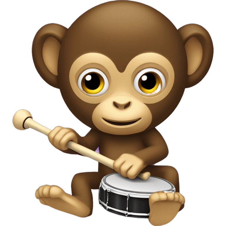 Cymbal-banging monkey toy emoji