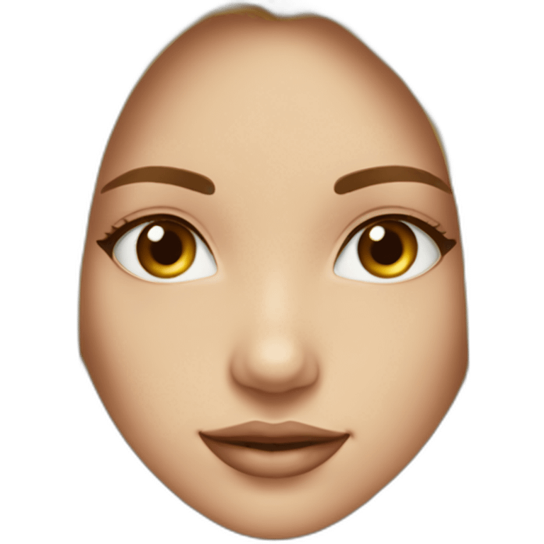 Fille blonde cheveux long lisse yeux marrons  emoji