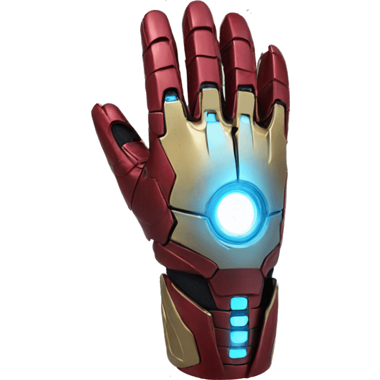 iron man glove pointed like a plane emoji