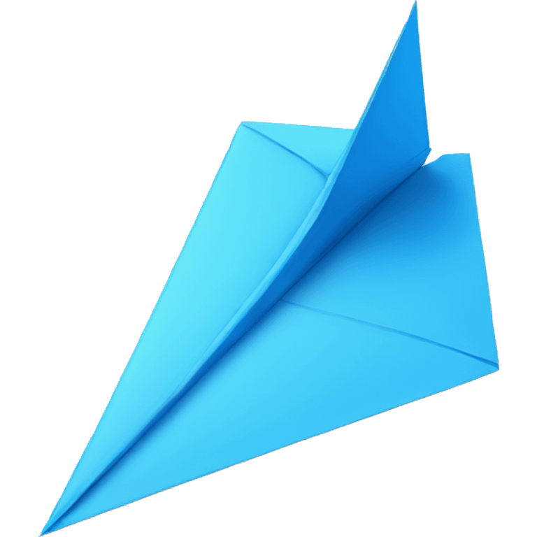 Blue paper plane  emoji