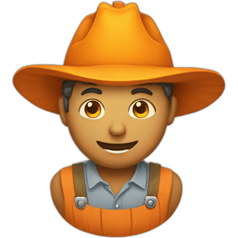 farmer pumpkin emoji