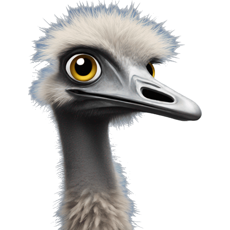 Big foreheaded emu that smells bad emoji