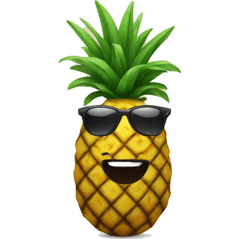 pineapple with sunglasses emoji