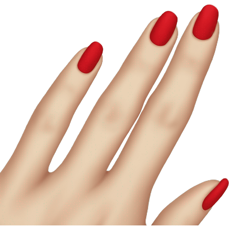 Red nails  emoji