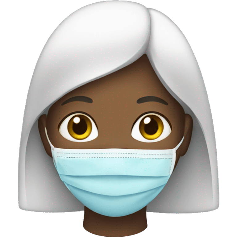 Girl With Face Mask On emoji