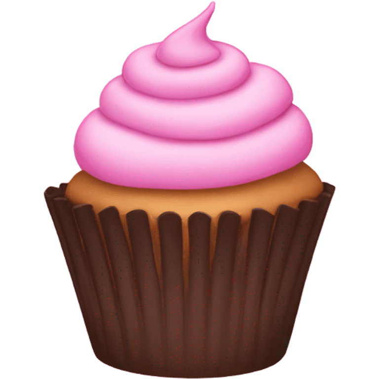 Pink cupcake emoji