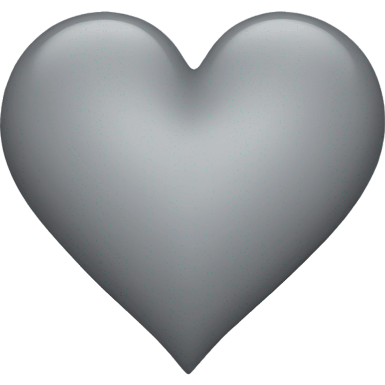 Grey heart emoji