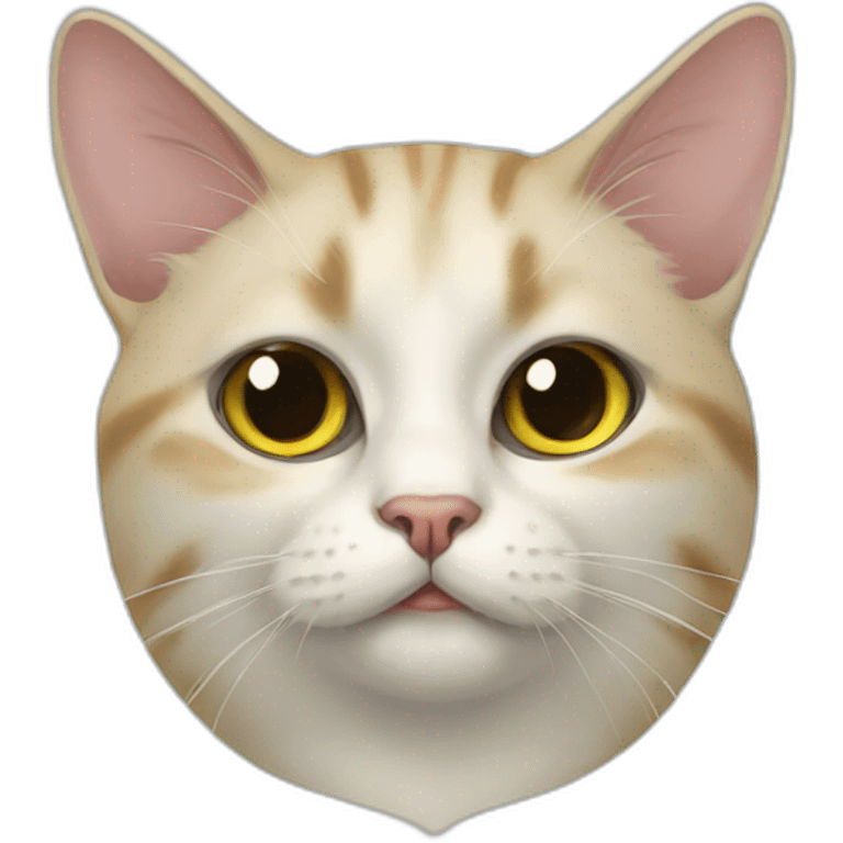 Weird napoleon cat emoji