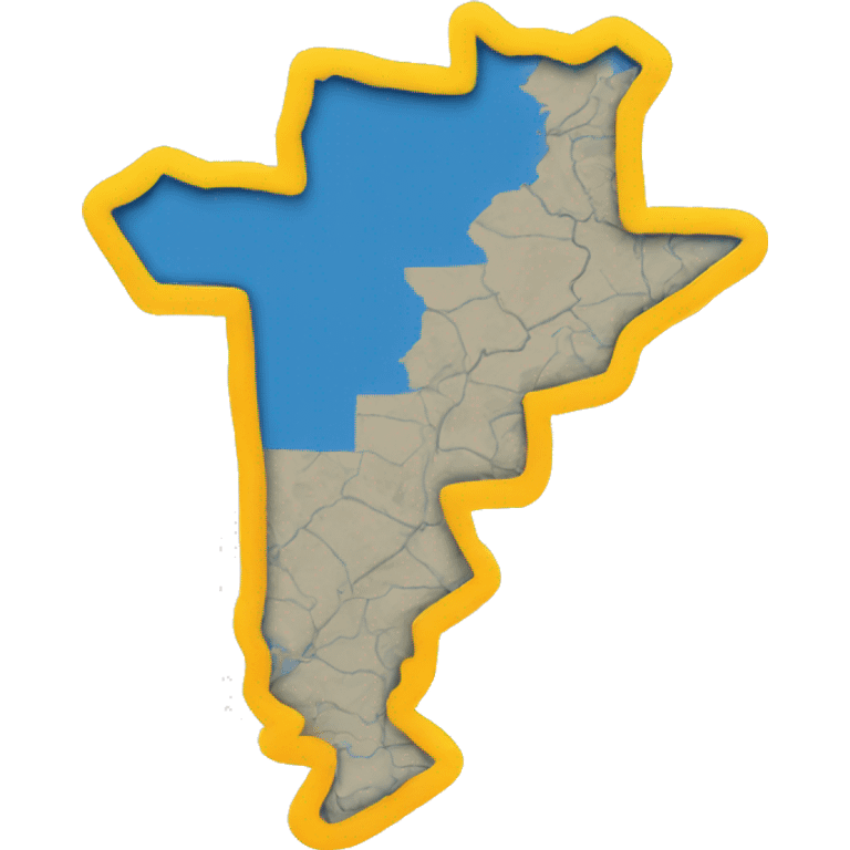 argentina map in yellow emoji