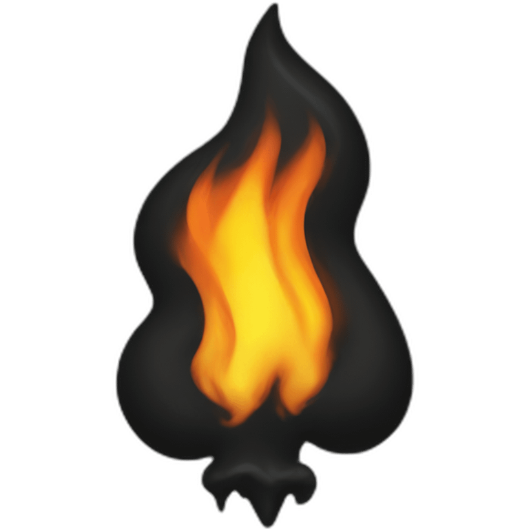 black start burning emoji