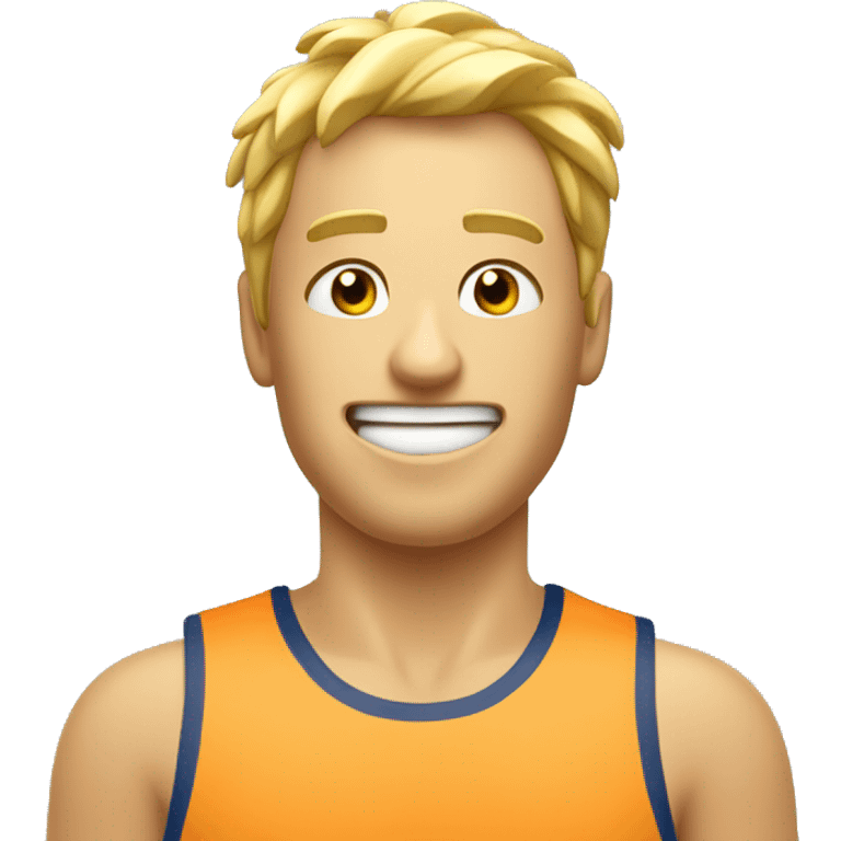 hot stressed rower happy and excited emoji