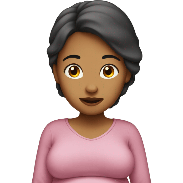 lady pregnant emoji