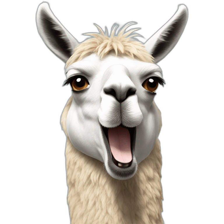 spitting llama emoji