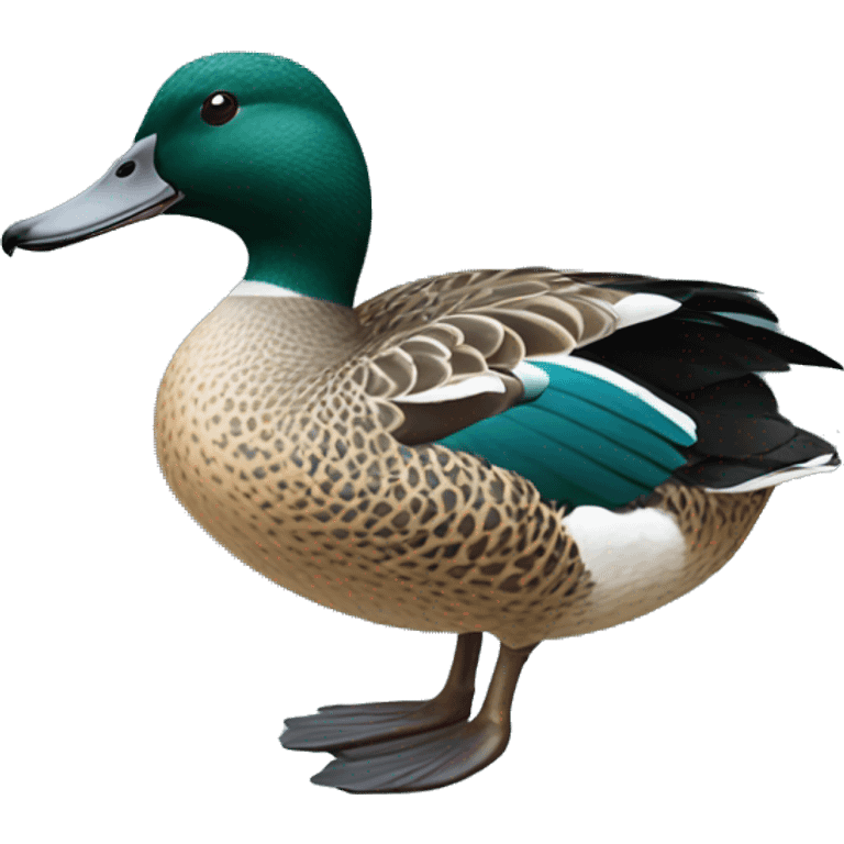 Blue wing teal duck  emoji